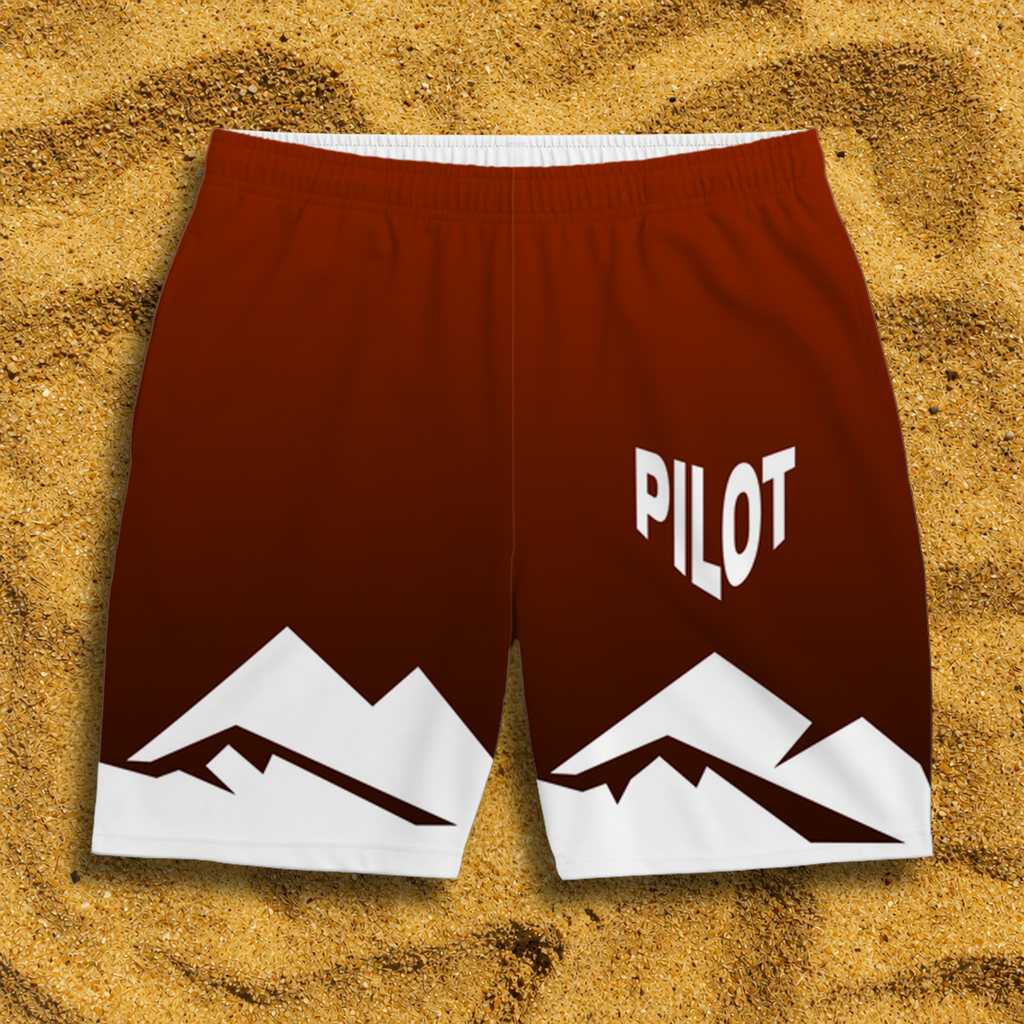 Badehose rot Pilot