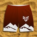 Badehose rot Pilot