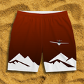 Badehose rot Flugzeug