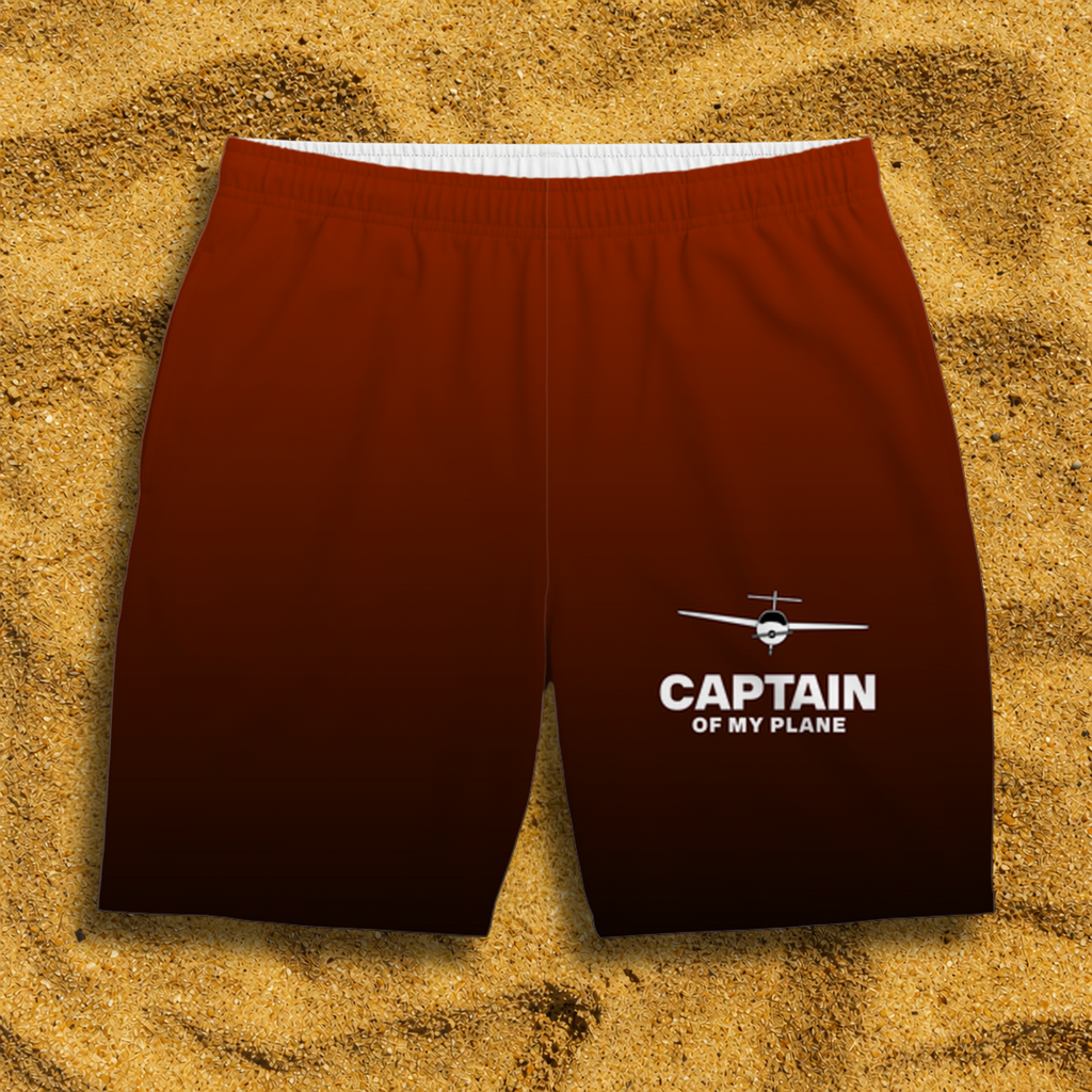 Badehose rot Captain of my Plane