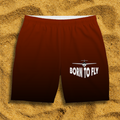 Badehose rot Born to Fly