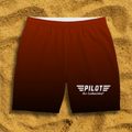 Badehose rot Pilot aus Leidenschaft