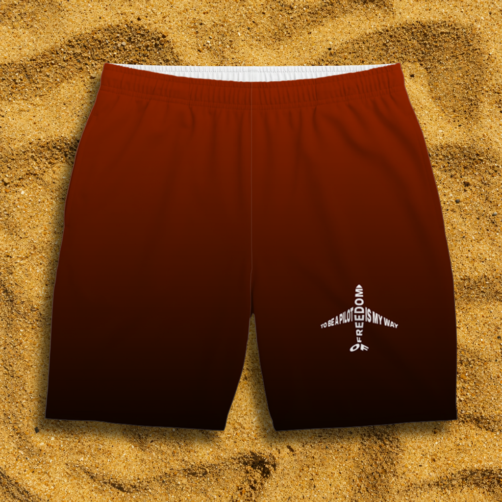 Badehose rot Sky Freedom