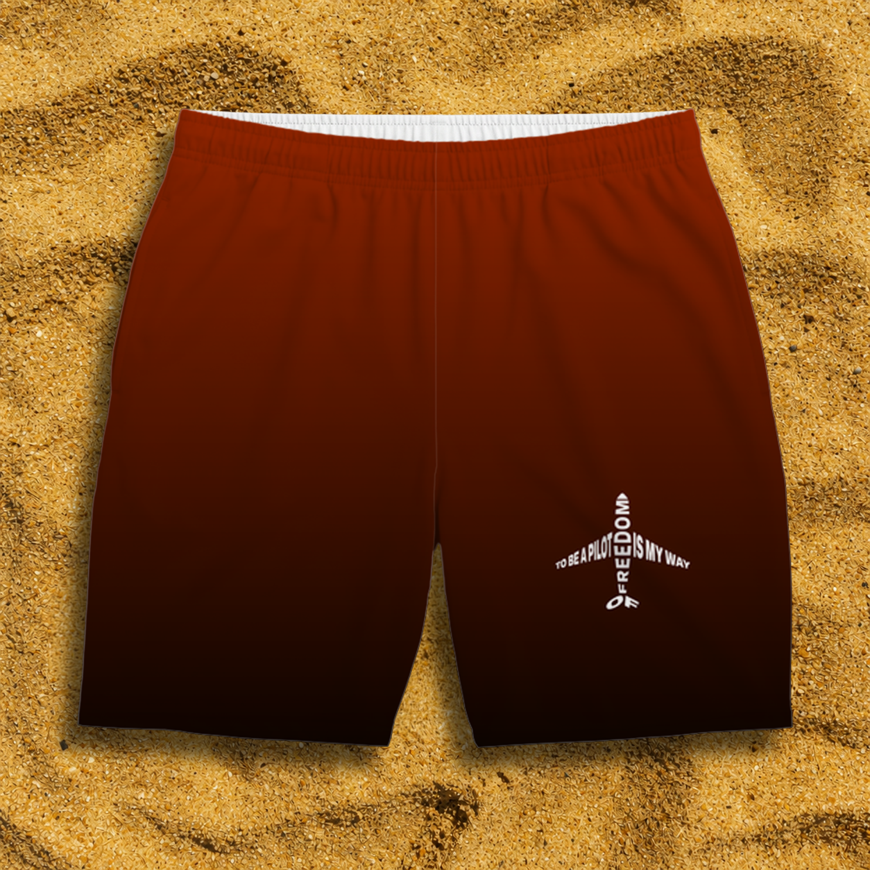 Badehose rot Sky Freedom