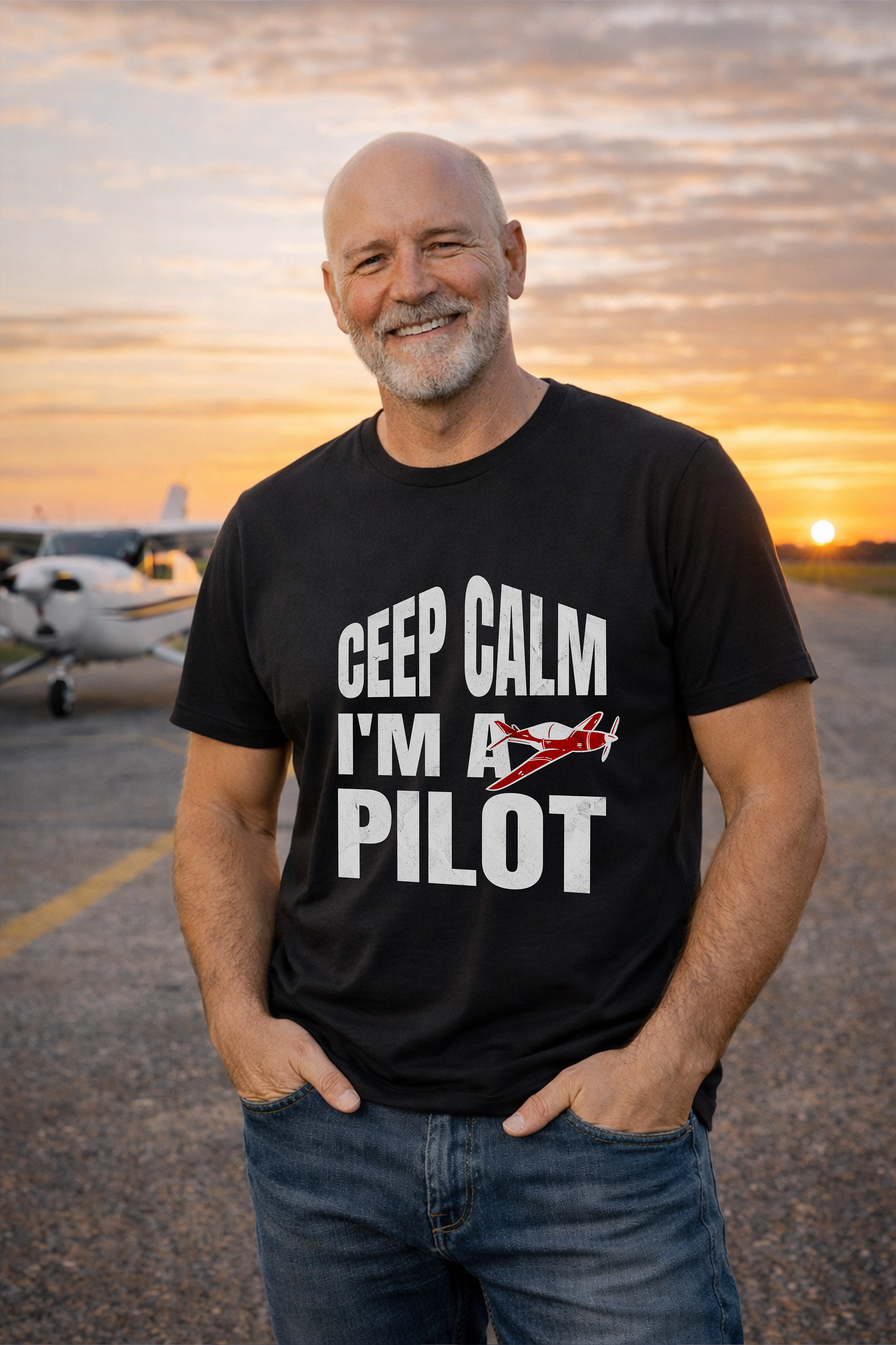 T-Shirt - Ceep Calm I'm a Pilot