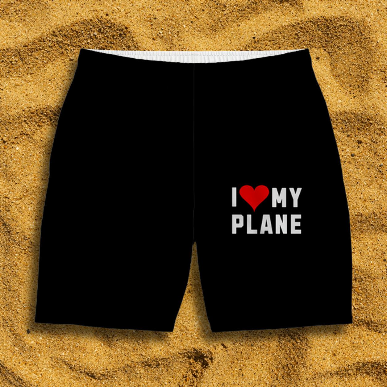 Badehose I Love my Plane