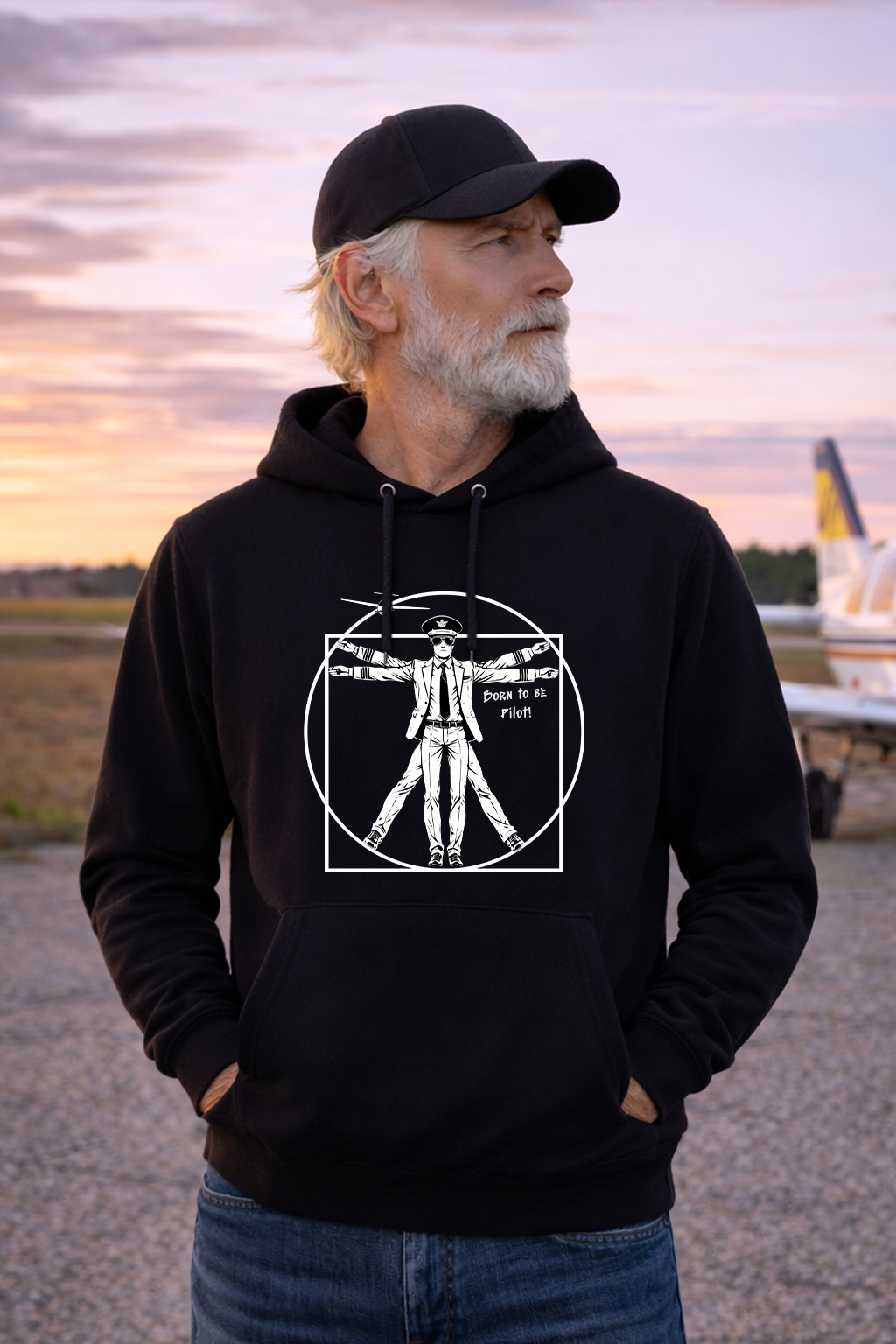 Hoodie - Born to be Pilot