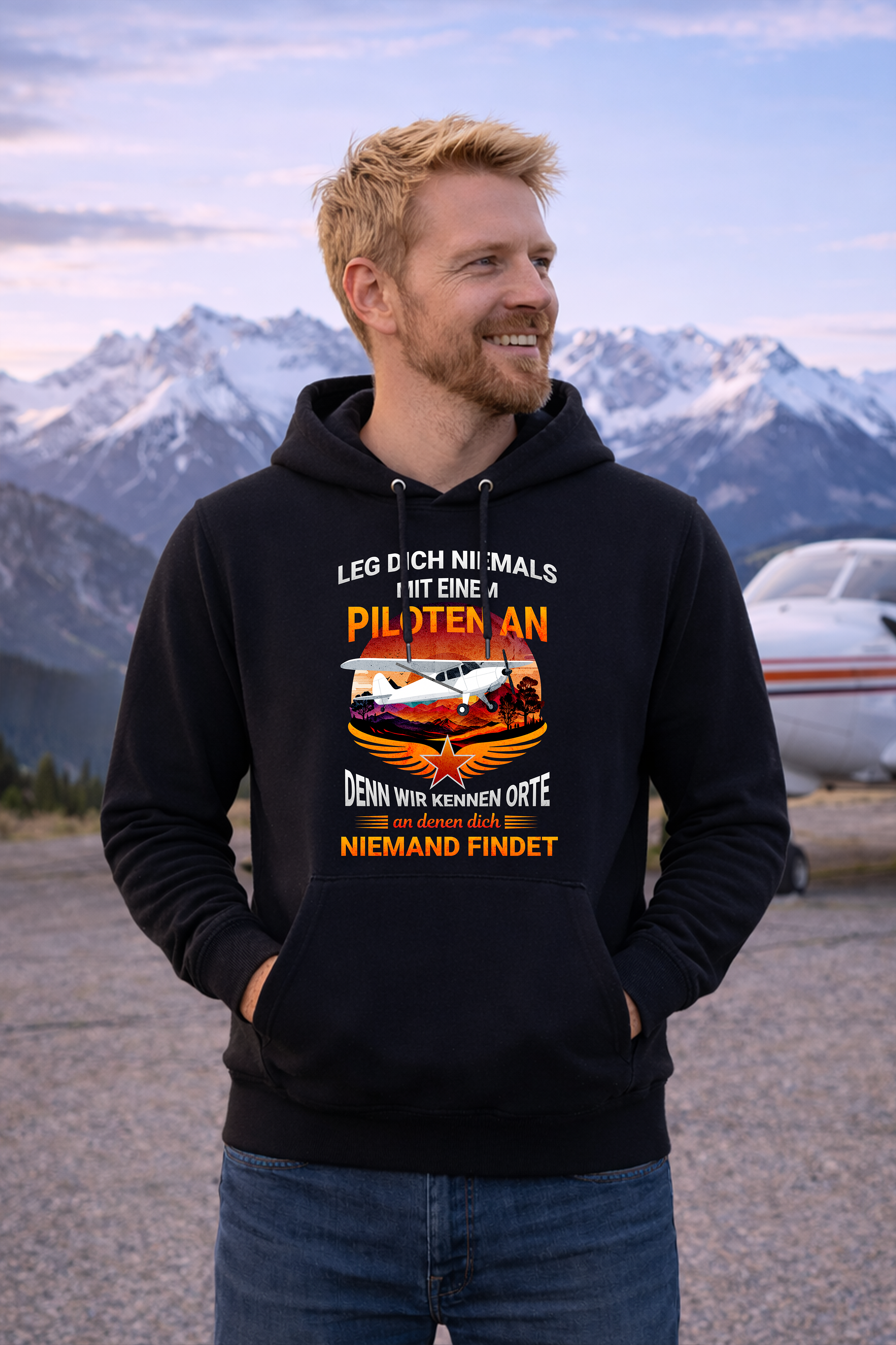 Hoodie - Leg dich niemals mit einem Piloten an