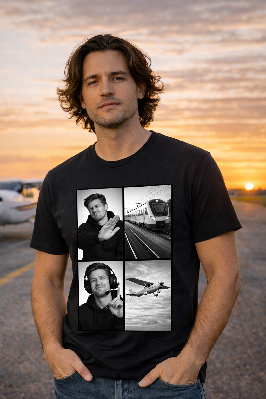 T-Shirt - Piloten Meme
