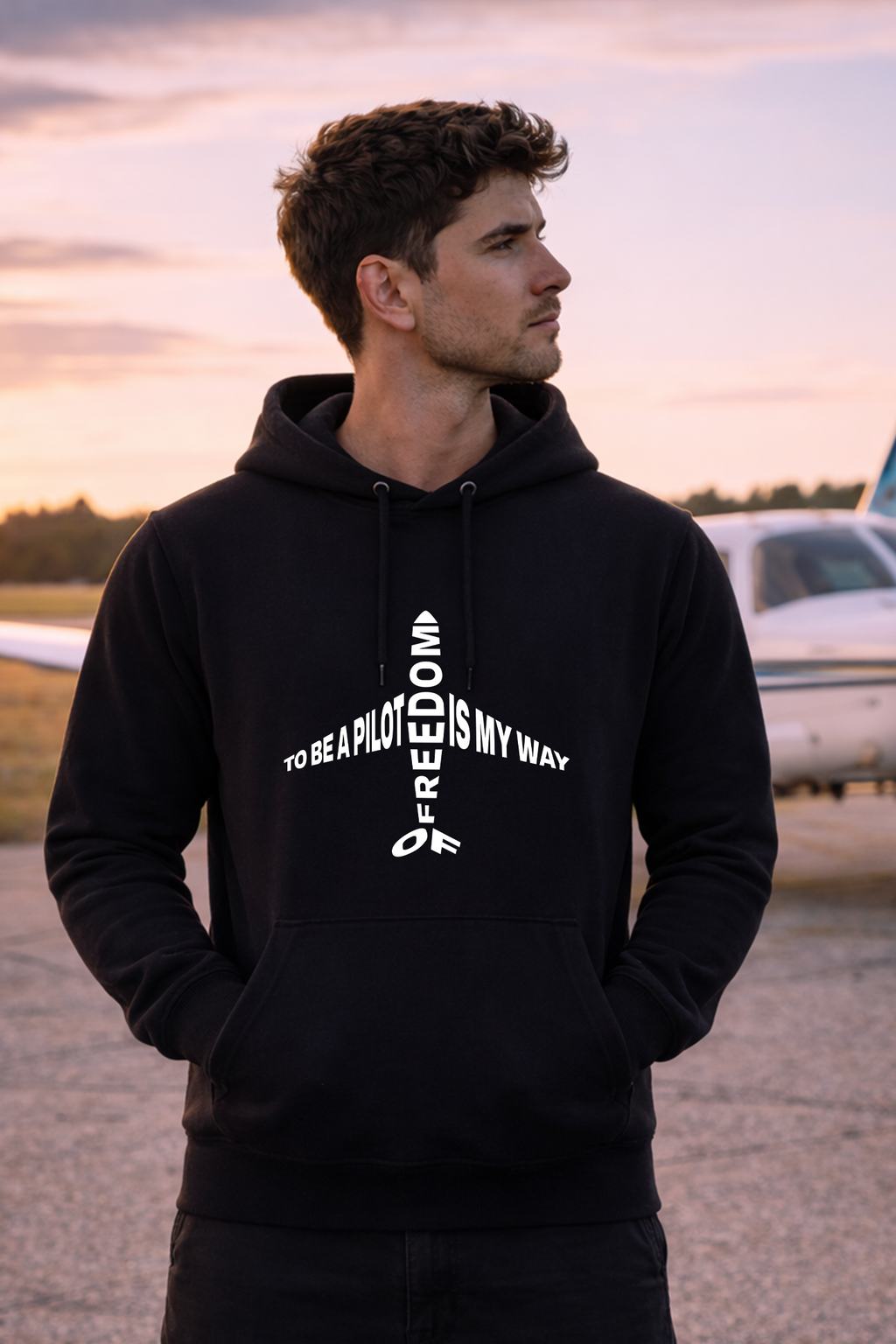 Hoodie - To be a Pilot is my way of Freedom