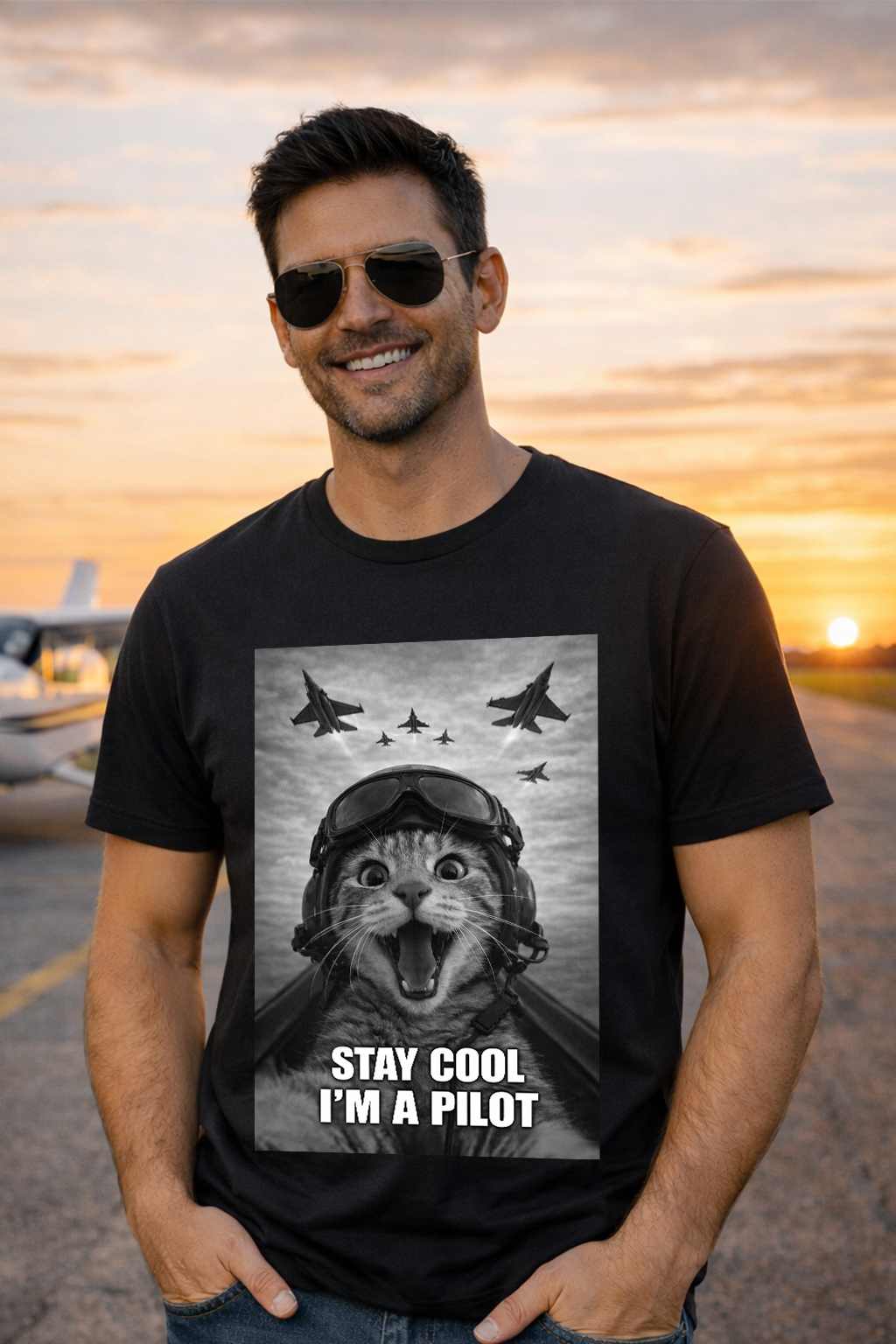 T-Shirt - Stay cool I´m a Pilot