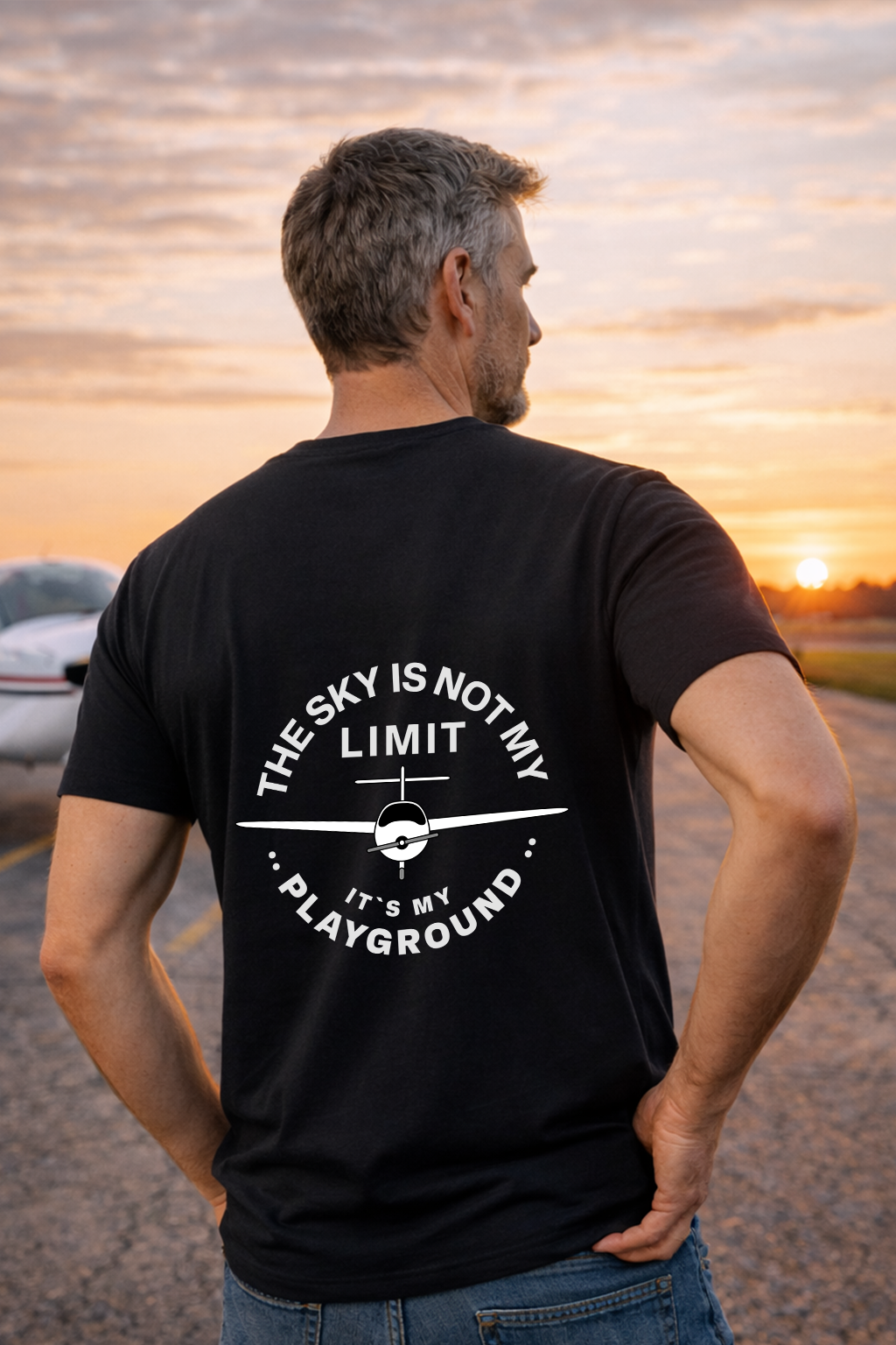 T-Shirt - The Sky is not my Limit Backprint