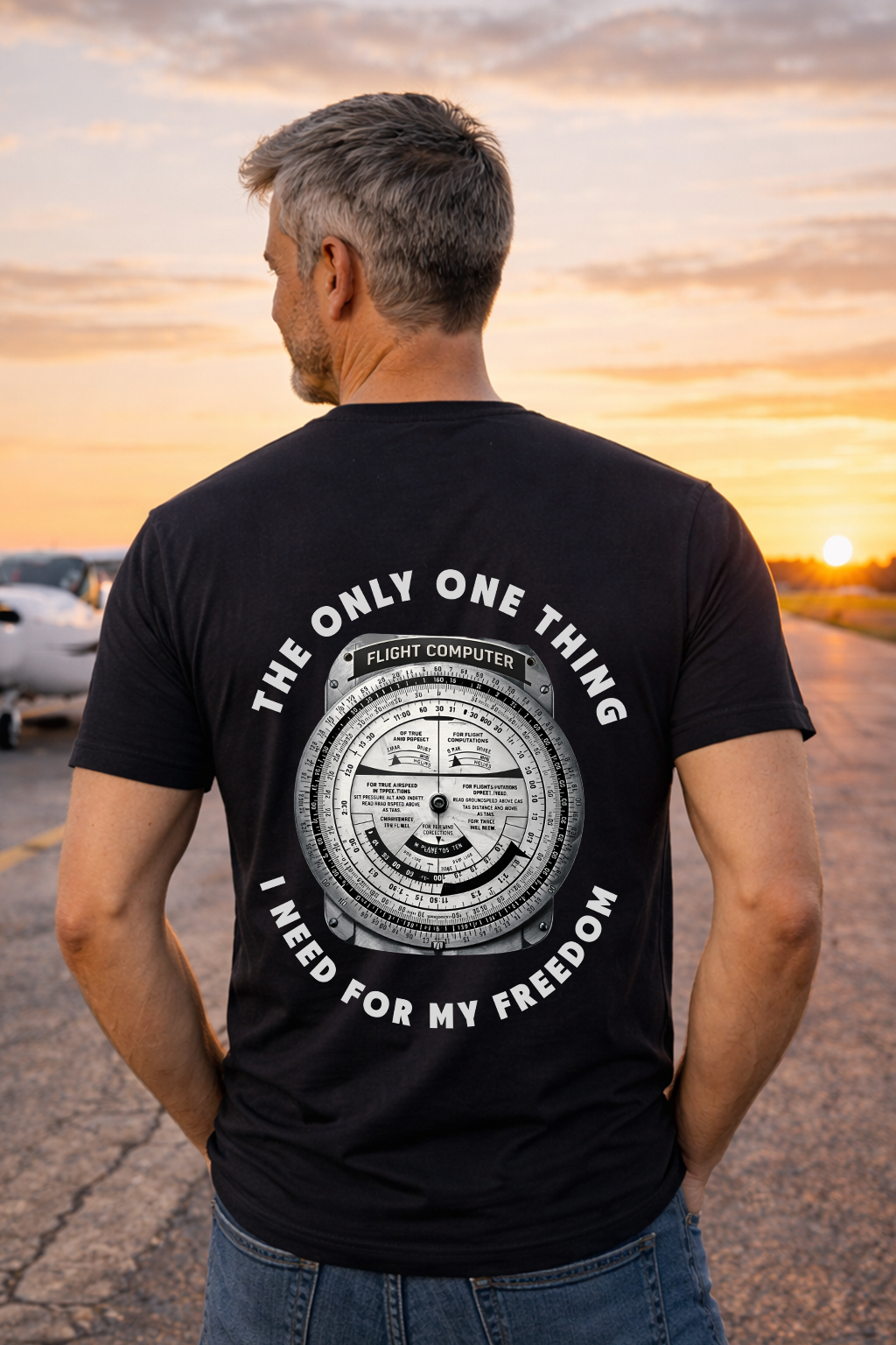 T-Shirt - Flight Computer Backprint