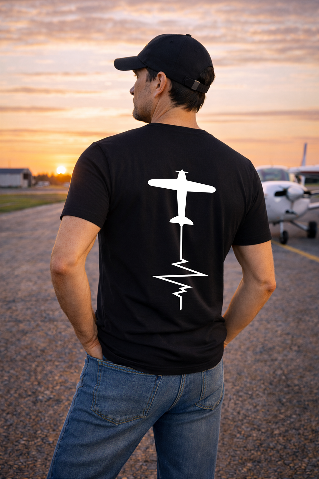 T-Shirt - Herzschlag Backprint
