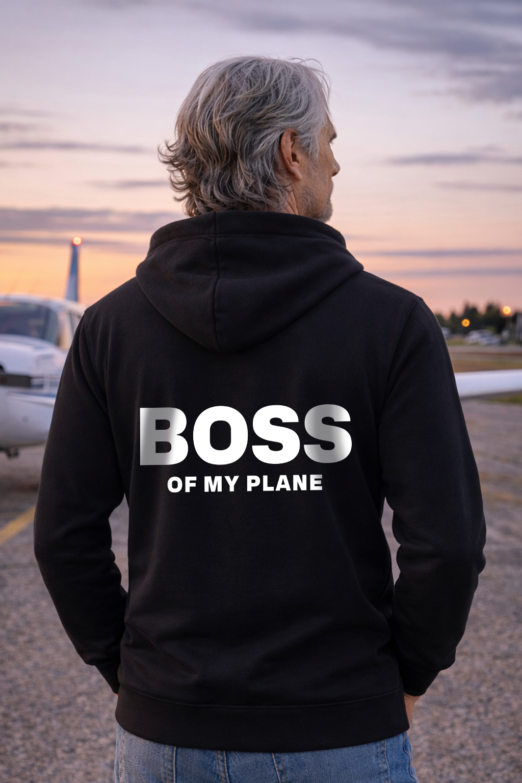 Hoodie - Boss of my Plane Backprint