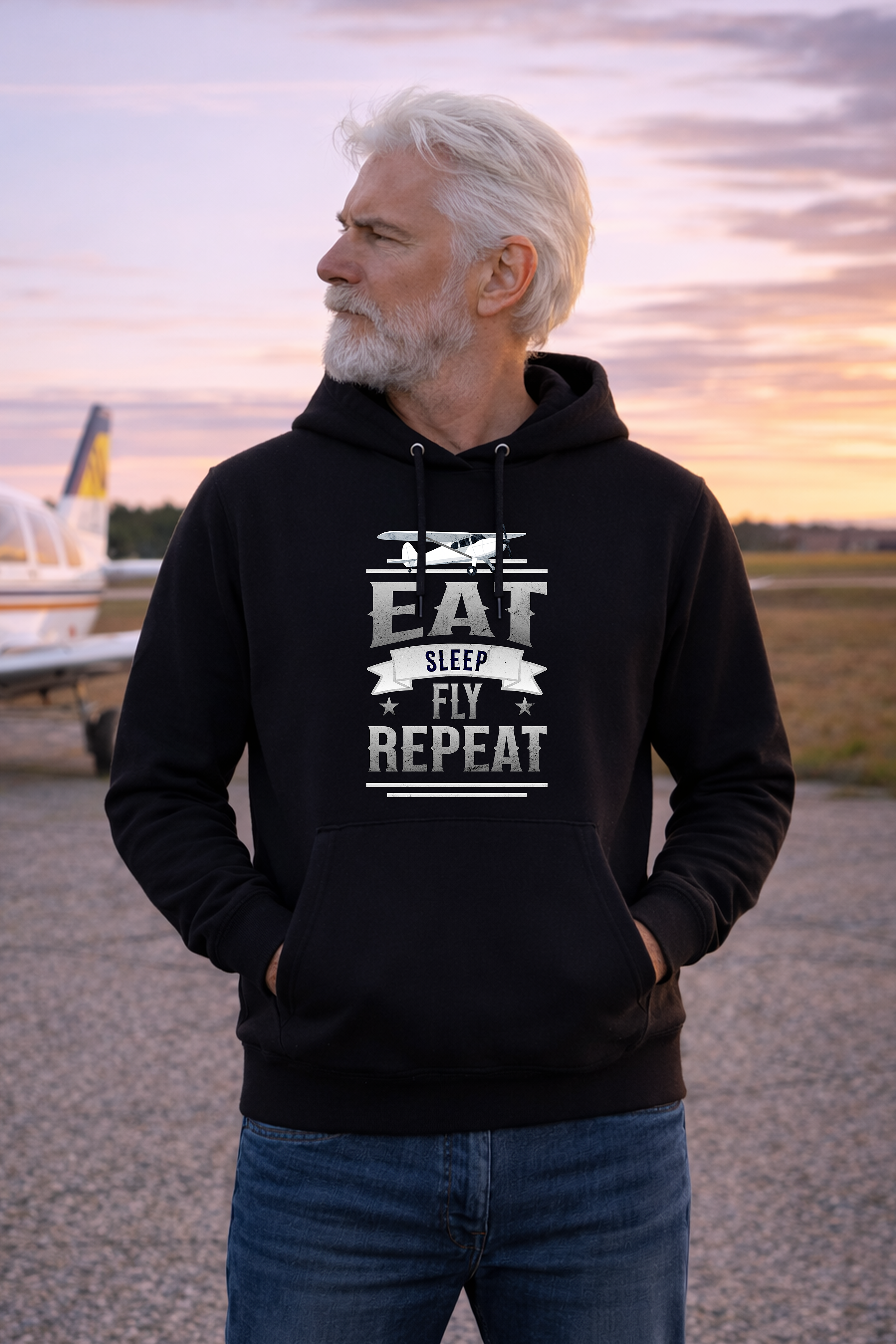 Hoodie  - Eat Sleep Fly Repeat