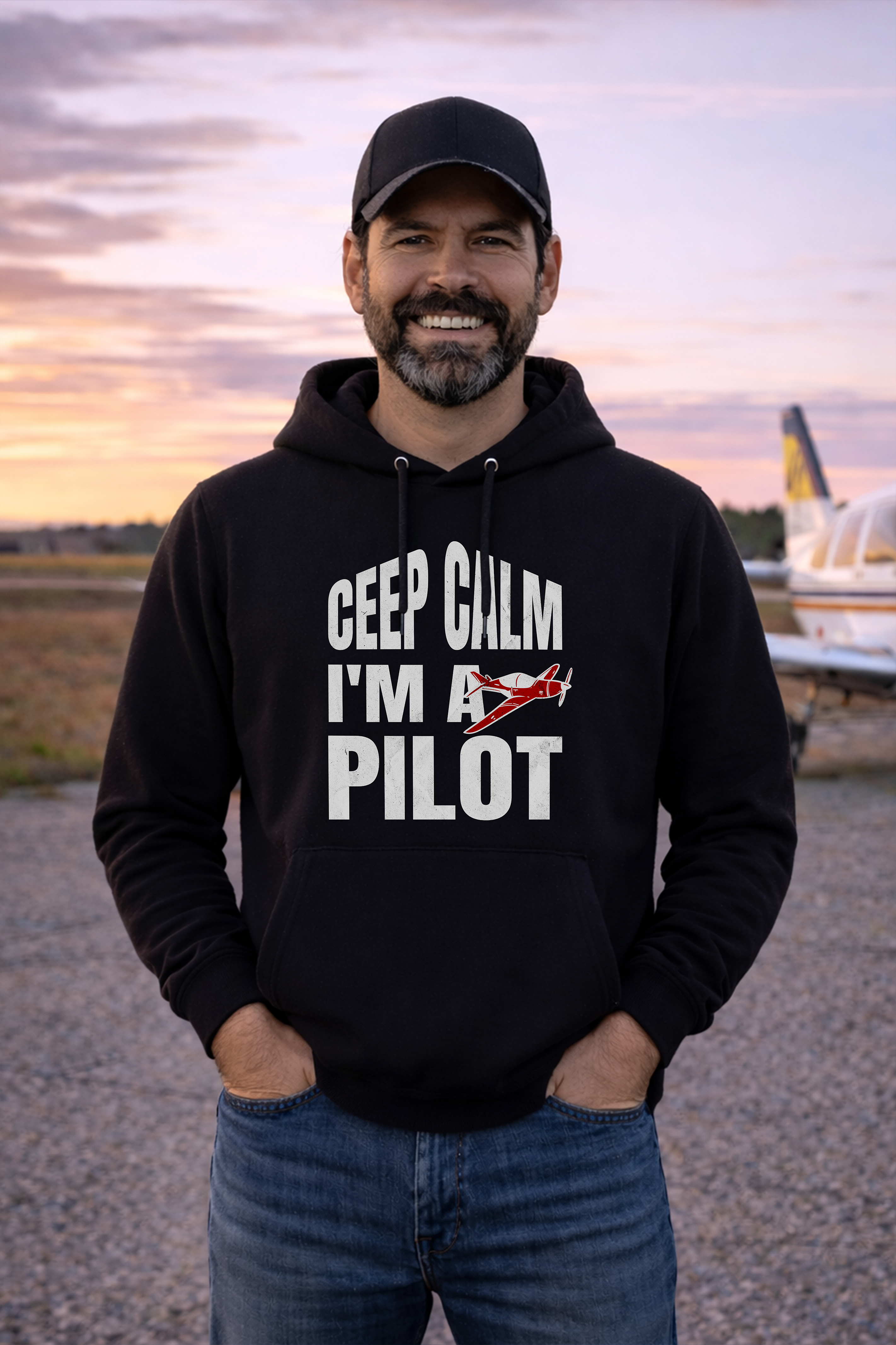 Hoodie - Ceep Calm I'm a Pilot