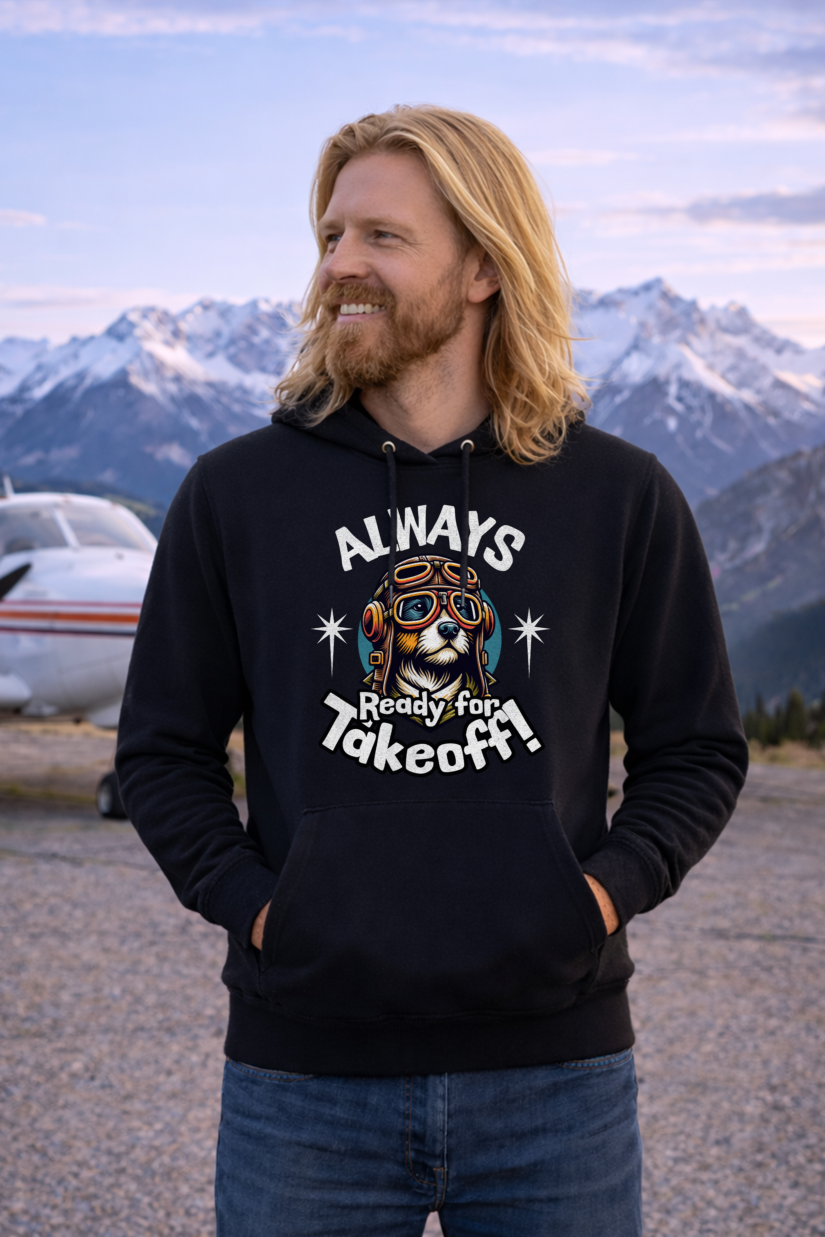 Hoodie  - Always ready for Takeoff