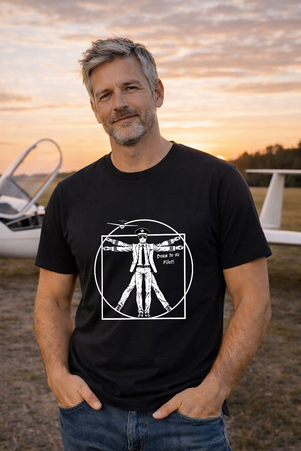 T-Shirt - Born to be Pilot
