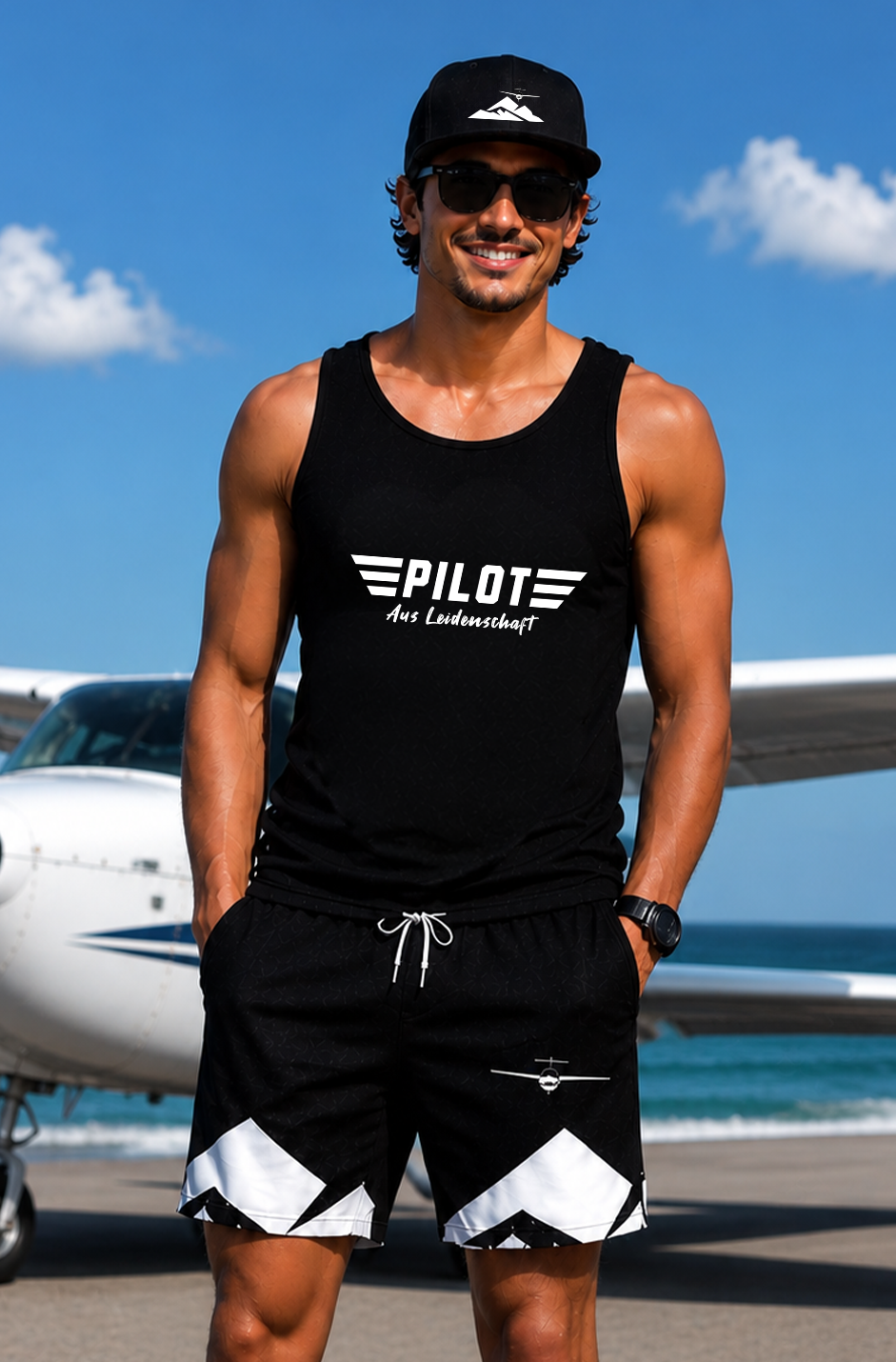 Tanktop Pilot aus Leidenschaft