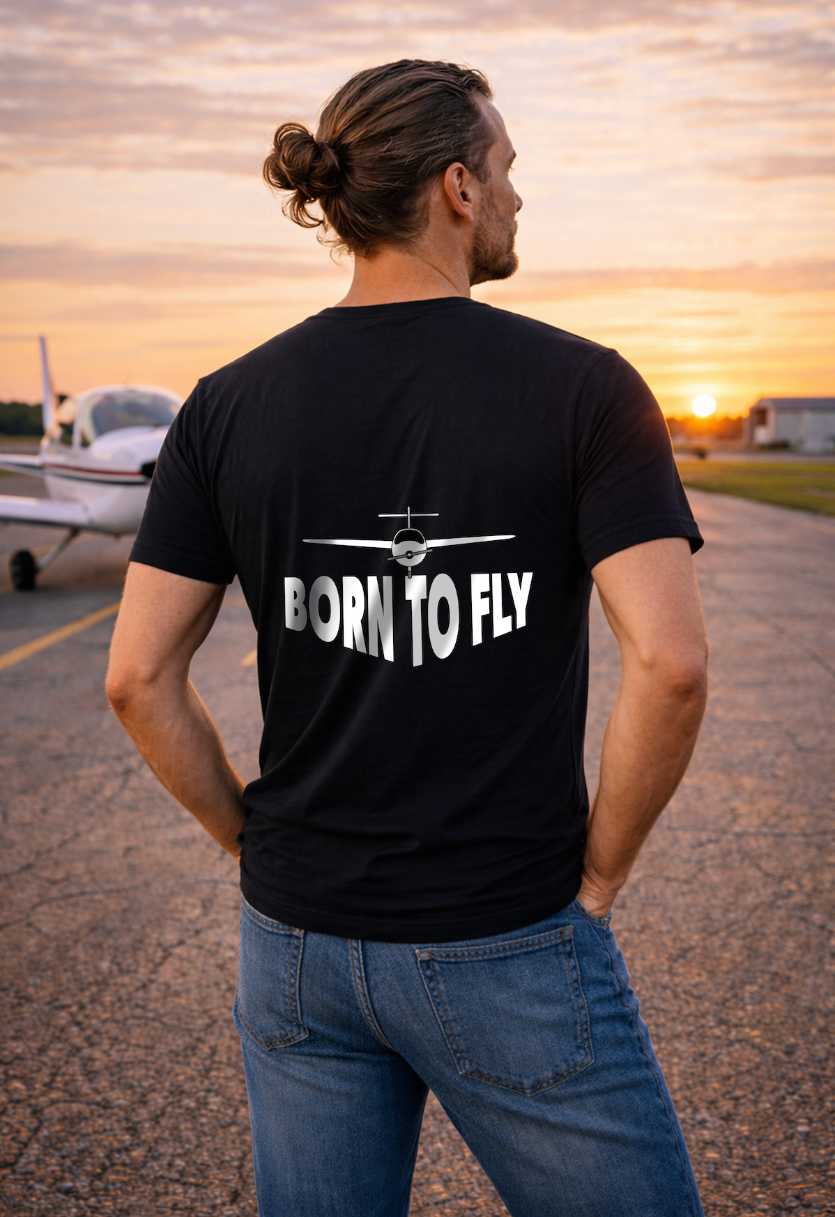T-Shirt - Born to Fly Backprint