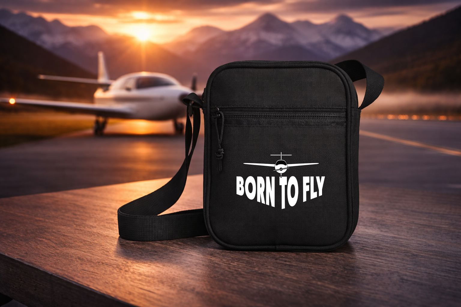 Umhängetasche - Born to Fly