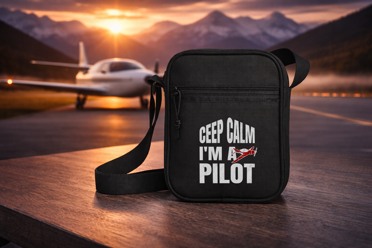 Umhängetasche - Ceep Calm I'm a Pilot