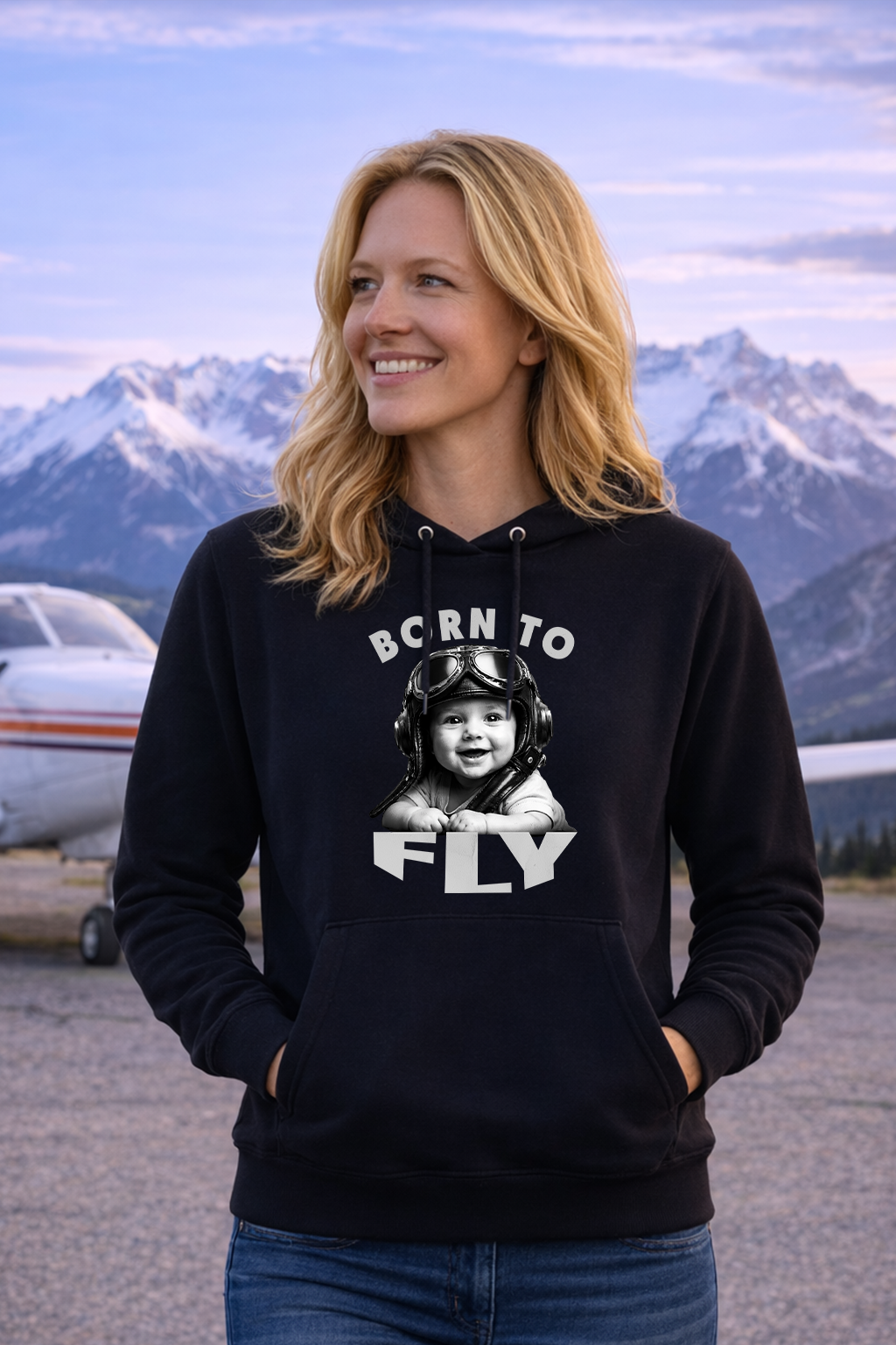 Hoodie - Born to Fly Baby