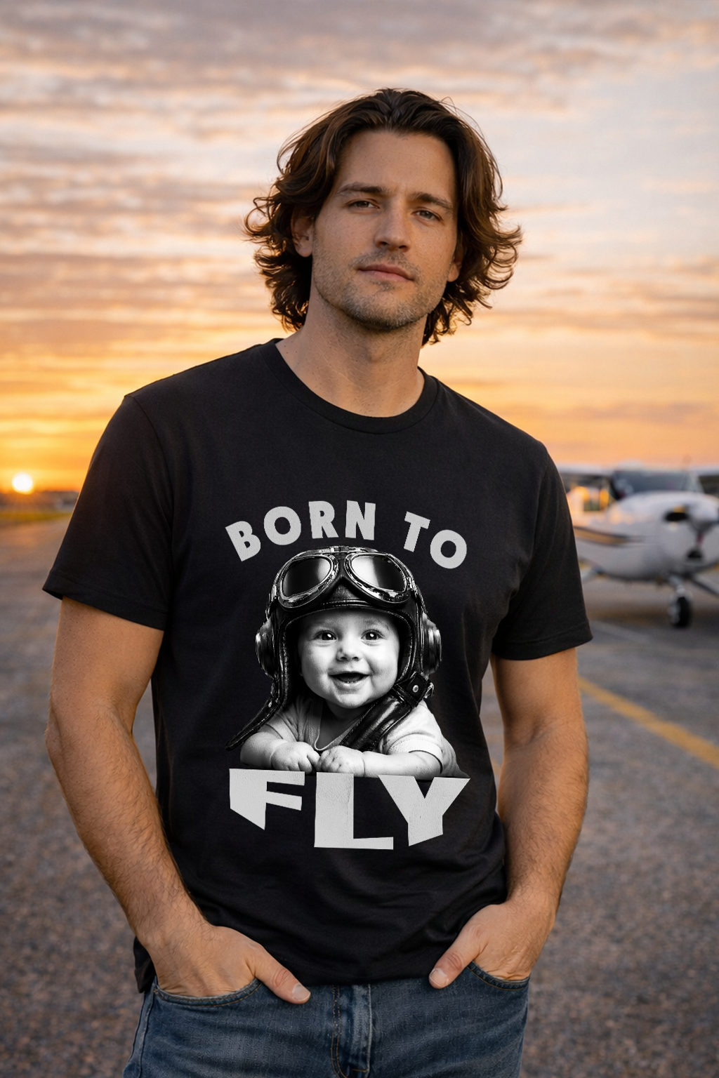 T-Shirt - Born to Fly Baby